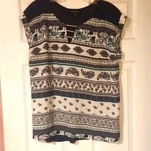 Womans shirt mixed material